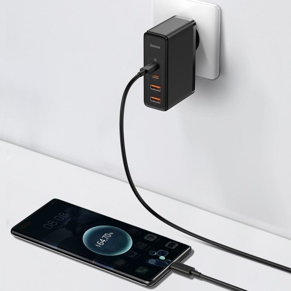 Fast Gan2 Pro USB USB-C QC PD 100W Black Charger