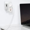 Ātrs Gan2 Pro USB USB-C QC PD 100W baltais lādētājs