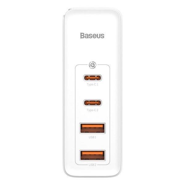 Ātrs Gan2 Pro USB USB-C QC PD 100W baltais lādētājs
