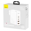 Ātrs Gan2 Pro USB USB-C QC PD 100W baltais lādētājs