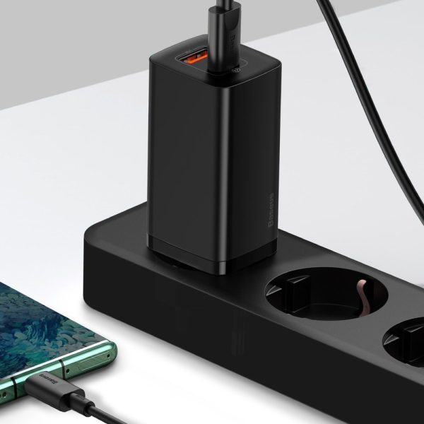 Fast Gan2 Pro USB USB-C QC PD 65W Black Charger