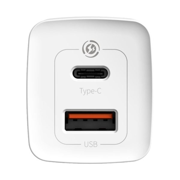 Fast Gan2 Pro USB USB-C QC PD 65W White Charger