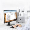 Vertikālā statīva turētāja MacBook klēpjdatora planšetdators sudraba alumīnija planšetdators