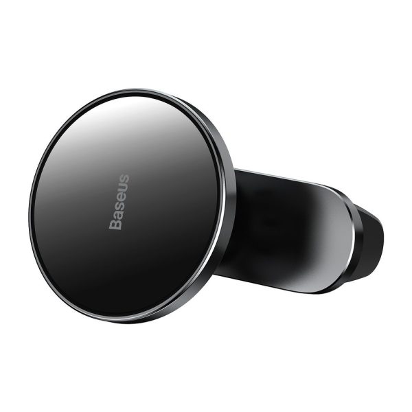 Automašīnu magnētiskā automašīnas turētājs Qi 15W MagSafe lādētājs iPhone Black