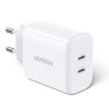 2x USB-C 40W Power Piegādes piegādes tīkla lādētājs