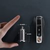 Ātrās automašīnas lādētājs USB-C USB 45W 5A PD QC 3.0 AFC SCP pelēks