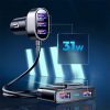 Ātra automašīnas lādētājs 5X USB 6.2A ar melnu pagarinājumu