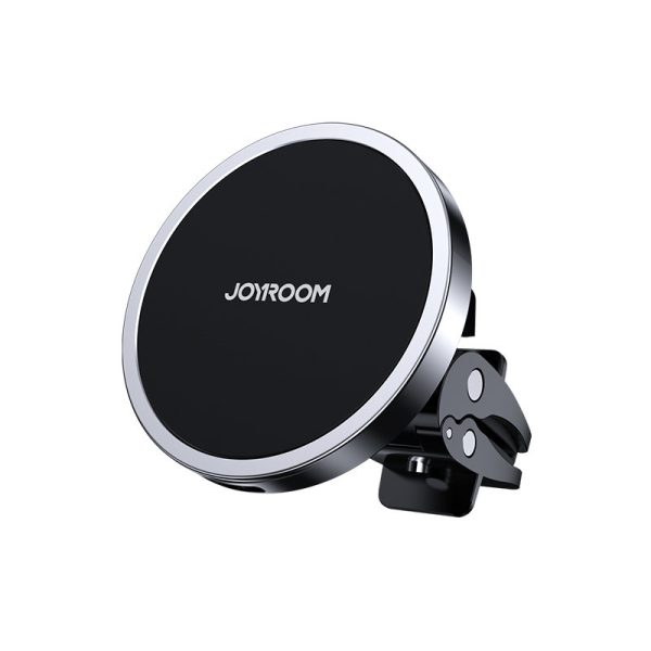 Automašīnu magnētiskā automašīnas turētājs Qi 15W MagSafe lādētājs iPhone Black