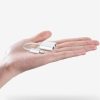 Adaptera adaptera austiņu izplatītājs iphone zibens - zibens 3,5 mm mini domkrats balts