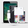 Adaptera adaptera austiņu izplatītājs iphone zibens - 2x zibens balts