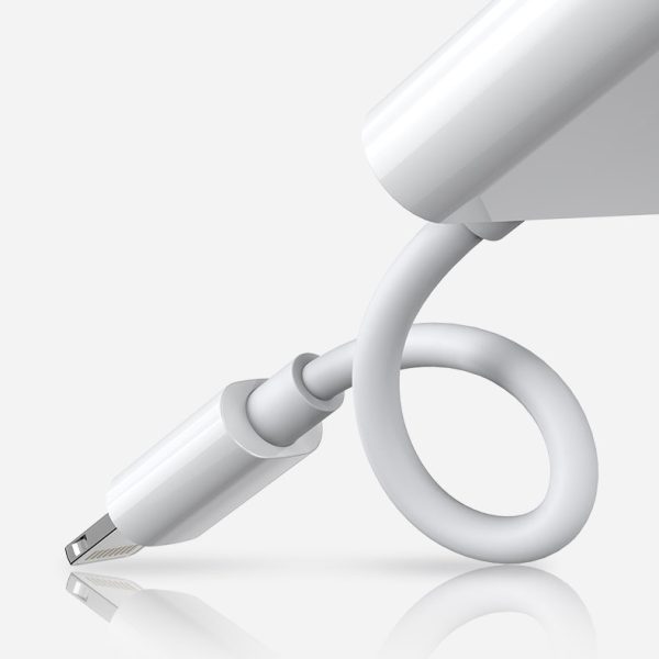 Adaptera adaptera austiņu izplatītājs iphone zibens - 2x zibens balts