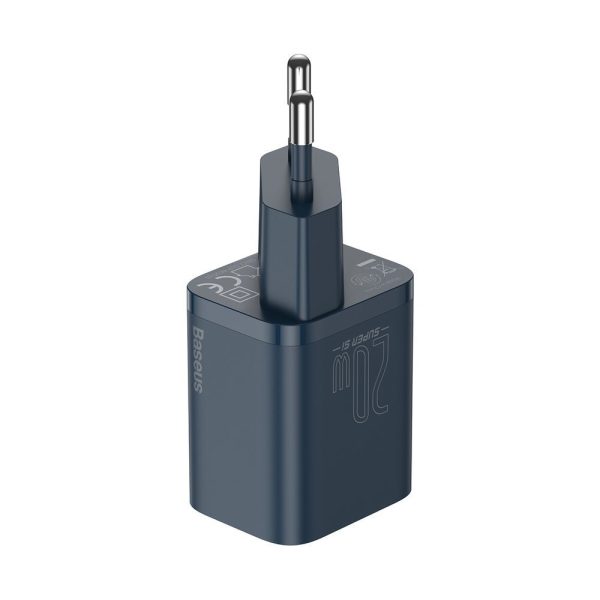 Lielisks Si 1c ātrs USB-C 20W PD lādētājs + iphone zibens 1m zils
