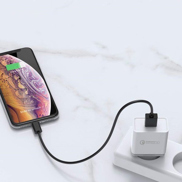 0 18W 3A USB White Charger ātrs lādētājs