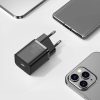 Lielisks Si 1c ātrs USB-C 30W barošanas piegāde Ātrā uzlāde melns lādētājs