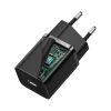 Lielisks Si 1c ātrs USB-C 30W barošanas piegāde Ātrā uzlāde melns lādētājs