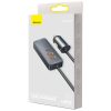Dalieties kopā 2X USB 2X USB-C 120W PPS QC PD pelēkās automašīnas lādētājs