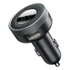 FM raidītājs mp3 atskaņotājs LED automašīnas lādētājs 2x USB Bluetooth Black