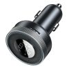 FM raidītājs mp3 atskaņotājs LED automašīnas lādētājs 2x USB Bluetooth Black