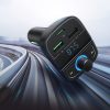 Raidītājs fm mp3 bluetooth 5.0 automašīnas lādētājs 3x USB TF MicroSd Black