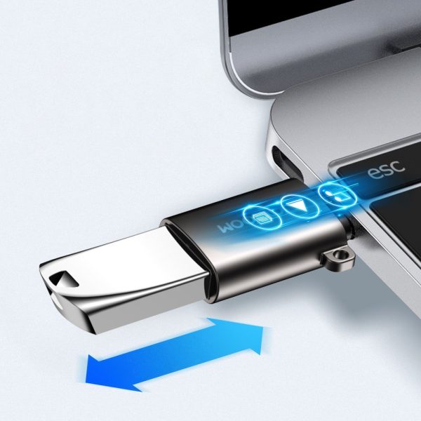 Adapteris USB 3.2 Ģen 1 vīrietis - USB -C sieviešu melns