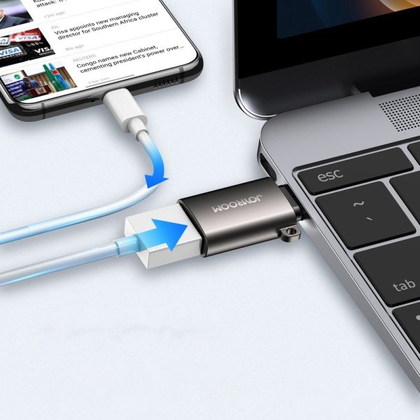 Adapteris USB 3.2 Ģen 1 vīrietis - USB -C sieviešu melns