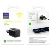 Ātrā tīkla lādētājs USB-C 20W Power Piegāde Ātrā uzlāde 3.0 AFC Black
