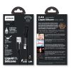 Kabelis Kabelis iPhone USB - zibens 2,4A 1,2 m melns