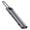Daudzfunkcionālais centrmezgls USB-C metāla mirdzums 11w1 GREAM