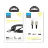 Mermaid sērijas kabeļa iPhone USB - zibens 2,4A 2m melns