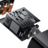 Kompakts ātrs 2x USB-C 30W 3A PD QC melnais lādētājs