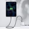 Kompakts ātrs 2x USB-C 30W 3A PD QC White Network Charger