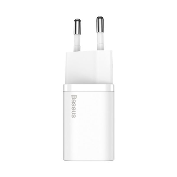 Lielisks SI 1C ātrs tālruņa lādētājs USB-C 20W PD White