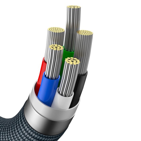USB kabeļa kabelis - zibens ātrai uzlādēšanai un datu pārsūtīšanai 1,2 m melnā krāsā
