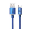 USB kabeļa kabelis - USB -C ātrai uzlādēšanai un datu pārsūtīšanai 2m zilā krāsā