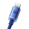USB kabeļa kabelis - USB -C ātrai uzlādēšanai un datu pārsūtīšanai 2m zilā krāsā