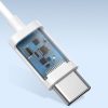 Austiņas uz kabeļa ar USB-C encok C17 balto mikrofonu