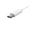 Austiņas uz kabeļa ar USB-C encok C17 balto mikrofonu