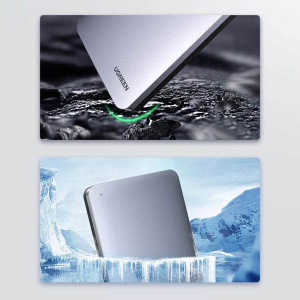 Kabatas korpuss cietajam diskam 2,5 '' SATA 3.0 6Gbps + USB kabelis - USB -C 0,5 m pelēks