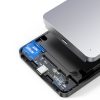 Kabatas korpuss cietajam diskam 2,5 '' SATA 3.0 6Gbps + USB kabelis - USB -C 0,5 m pelēks