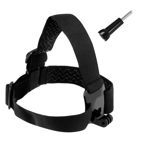 Galvas lente galvas kameras gopro -adaptable daudzpusīgi melnā krāsā