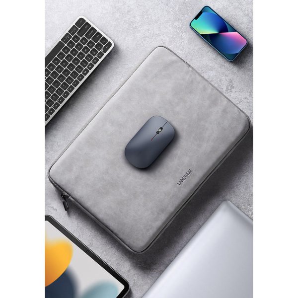 Ērta bezvadu pele USB pelēkajam datoram