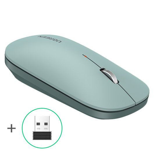Parocīga bezvadu pele USB zaļajam datoram