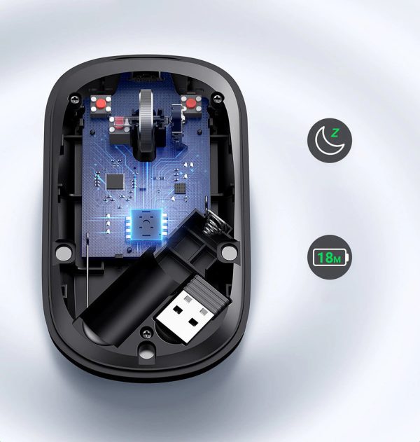 Parocīga bezvadu pele USB zaļajam datoram