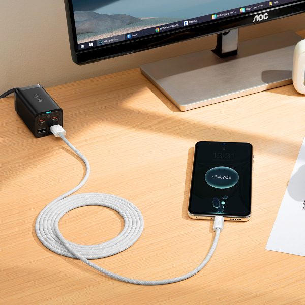 Dinamiskā sērija USB kabeļa kabelis - USB -C 100W 2m balts