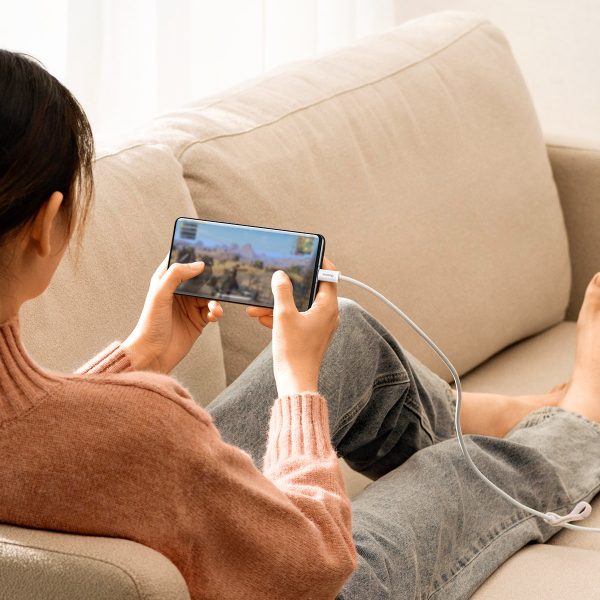 Dinamiskā sērija USB kabeļa kabelis - USB -C 100W 2m balts