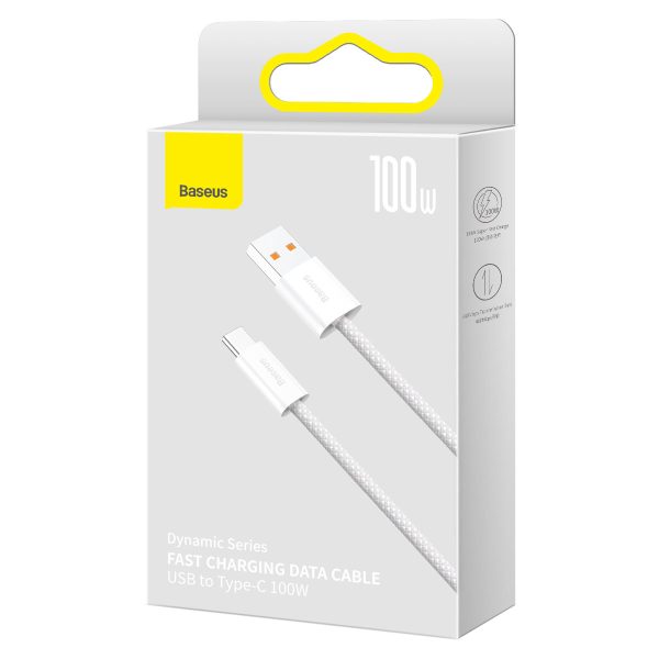 Dinamiskā sērija USB kabeļa kabelis - USB -C 100W 2m balts