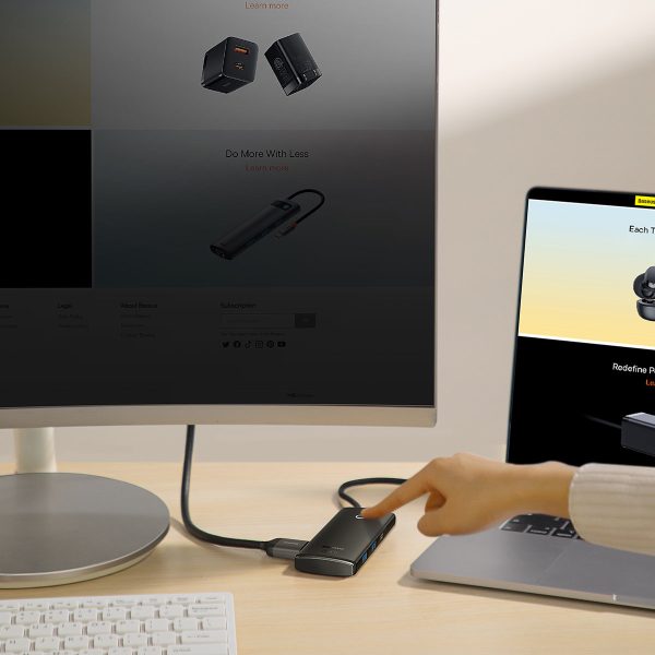 Daudzfunkcionāla rumbas lite sērija USB-C 2X USB PD HDMI SD/TF Black