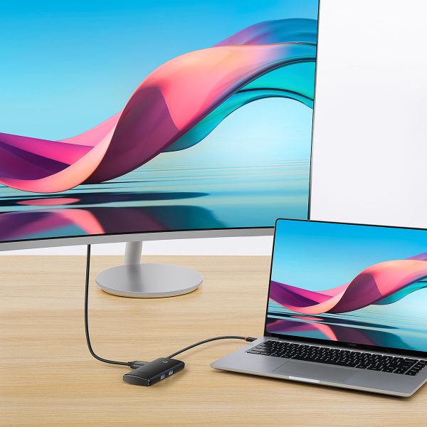 Daudzfunkcionāla rumbas lite sērija USB-C 2X USB PD HDMI SD/TF Black