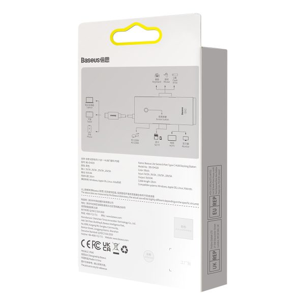 Daudzfunkcionāla rumbas lite sērija USB-C 2X USB PD HDMI SD/TF Black