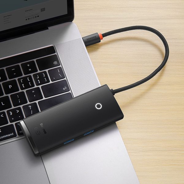 Daudzfunkcionāla rumbas lite sērija USB-C 2X USB PD HDMI SD/TF Black